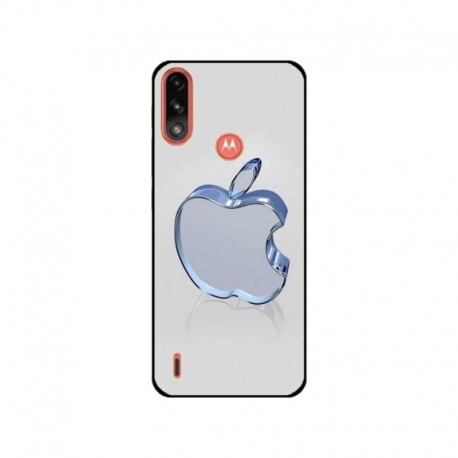 Husa personalizata tip carcasa HQPrint pentru Motorola Moto E7 Power, model Apple Logo, multicolor, S1D1M0323
