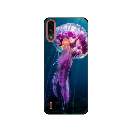 Husa personalizata tip carcasa HQPrint pentru Motorola Moto E7 Power, model Mushroom, multicolor, S1D1M0326
