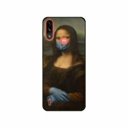 Husa personalizata tip carcasa HQPrint pentru Motorola Moto E7 Power, model Covid Mona Lisa, multicolor, S1D1M0327