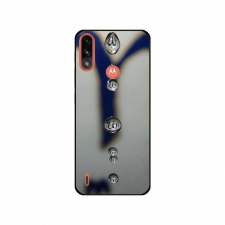 Husa personalizata tip carcasa HQPrint pentru Motorola Moto E7 Power, model Droplets, multicolor, S1D1M0353