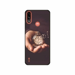 Husa personalizata tip carcasa HQPrint pentru Motorola Moto E7 Power, model Time Flies 1, multicolor, S1D1M0364
