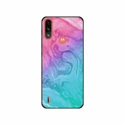 Husa personalizata tip carcasa HQPrint pentru Motorola Moto E7 Power, model Colorful Mess, multicolor, S1D1M0374