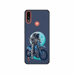 Husa personalizata tip carcasa HQPrint pentru Motorola Moto E7 Power, model Biker Astronaout, multicolor, S1D1M0375