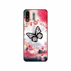 Husa personalizata tip carcasa HQPrint pentru Motorola Moto E7 Power, model Butterfly 8, multicolor, S1D1M0380