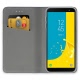 Husa SAMSUNG Galaxy J6 2018 - Magnet Piele (Roz-Auriu)