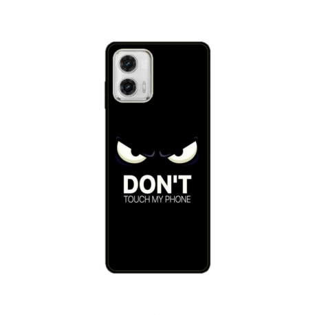 Husa personalizata tip carcasa HQPrint pentru Motorola Moto E13, model Dont touch my phone 1, multicolor, S1D1M0035