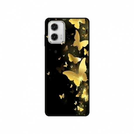 Husa personalizata tip carcasa HQPrint pentru Motorola Moto E13, model Butterfly 6, multicolor, S1D1M0045
