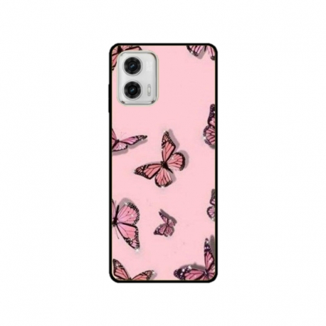 Husa personalizata tip carcasa HQPrint pentru Motorola Moto E13, model Butterfly 7, multicolor, S1D1M0076