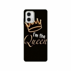 Husa personalizata tip carcasa HQPrint pentru Motorola Moto E13, model Im the Queen, multicolor, S1D1M0101