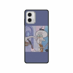 Husa personalizata tip carcasa HQPrint pentru Motorola Moto E13, model Squidward 1, multicolor, S1D1M0161