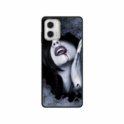 Husa personalizata tip carcasa HQPrint pentru Motorola Moto E13, model Vampire, multicolor, S1D1M0210
