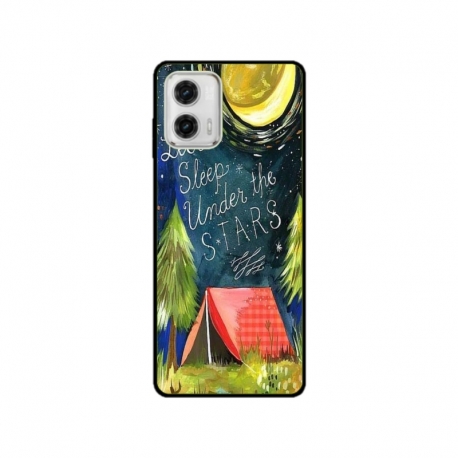 Husa personalizata tip carcasa HQPrint pentru Motorola Moto E13, model Lets sleep under the STARS, multicolor, S1D1M0268