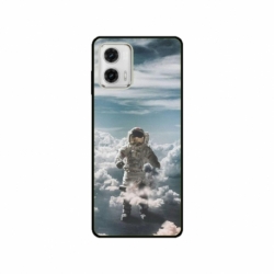 Husa personalizata tip carcasa HQPrint pentru Motorola Moto E13, model Astronaut in the Clouds, multicolor, S1D1M0290