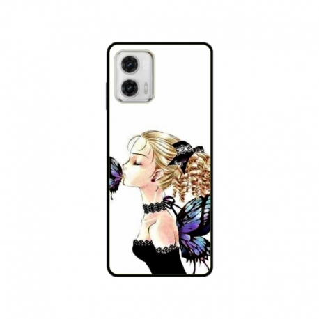Husa personalizata tip carcasa HQPrint pentru Motorola Moto E13, model Butterfly Fairy, multicolor, S1D1M0294