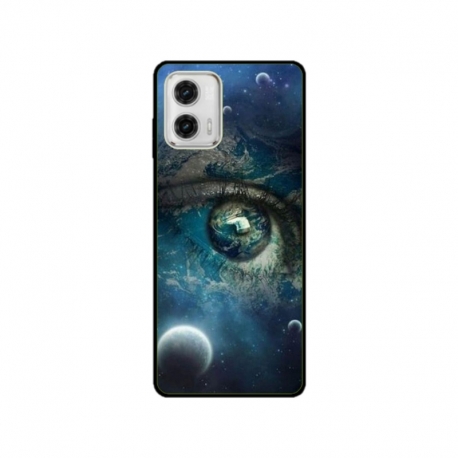 Husa personalizata tip carcasa HQPrint pentru Motorola Moto E13, model Abstract 3, multicolor, S1D1M0362