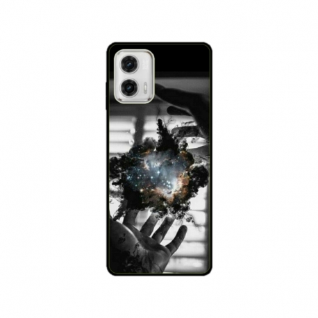 Husa personalizata tip carcasa HQPrint pentru Motorola Moto E22, model Dark Magic, multicolor, S1D1M0020