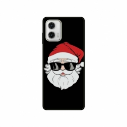 Husa personalizata tip carcasa HQPrint pentru Motorola Moto E22, model Cool Santa, multicolor, S1D1M0046