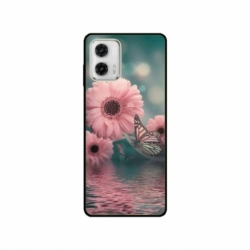Husa personalizata tip carcasa HQPrint pentru Motorola Moto E22, model Flowers 7, multicolor, S1D1M0140
