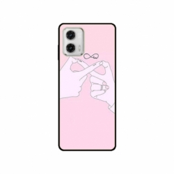 Husa personalizata tip carcasa HQPrint pentru Motorola Moto E22, model Infinity Togeter, multicolor, S1D1M0251