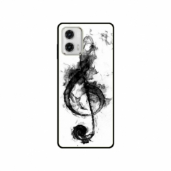 Husa personalizata tip carcasa HQPrint pentru Motorola Moto E22, model Song Notes, multicolor, S1D1M0357