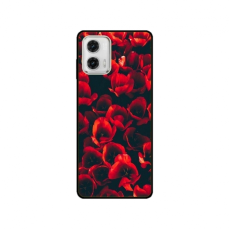 Husa personalizata tip carcasa HQPrint pentru Motorola Moto E22, model Flowers 24, multicolor, S1D1M0386