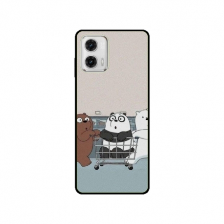 Husa personalizata tip carcasa HQPrint pentru Motorola Moto E22i, model Bears 1, multicolor, S1D1M0003