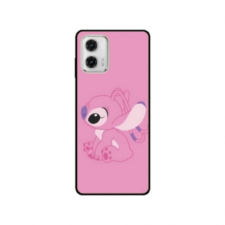 Husa personalizata tip carcasa HQPrint pentru Motorola Moto E22i, model Pink Stitch, multicolor, S1D1M0005