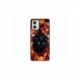 Husa personalizata tip carcasa HQPrint pentru Motorola Moto E22i, model Black Cat 3, multicolor, S1D1M0017