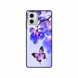Husa personalizata tip carcasa HQPrint pentru Motorola Moto E22i, model Butterfly 2, multicolor, S1D1M0029