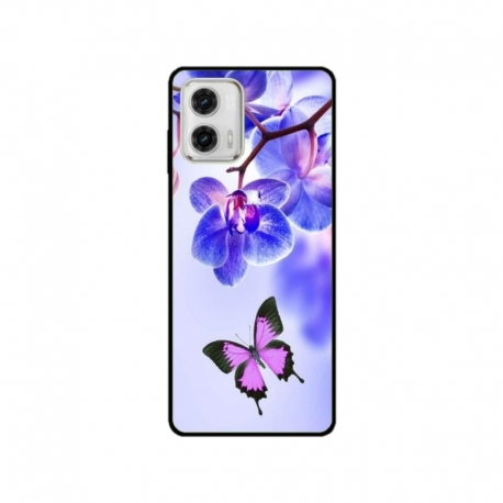 Husa personalizata tip carcasa HQPrint pentru Motorola Moto E22i, model Butterfly 2, multicolor, S1D1M0029