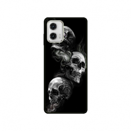 Husa personalizata tip carcasa HQPrint pentru Motorola Moto E22i, model Skulls, multicolor, S1D1M0032