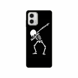 Husa personalizata tip carcasa HQPrint pentru Motorola Moto E22i, model Dab Skeleton, multicolor, S1D1M0034