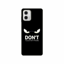 Husa personalizata tip carcasa HQPrint pentru Motorola Moto E22i, model Dont touch my phone 1, multicolor, S1D1M0035