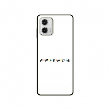 Husa personalizata tip carcasa HQPrint pentru Motorola Moto E22i, model FRIENDS 1, multicolor, S1D1M0043