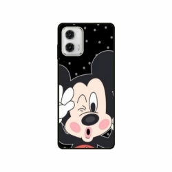 Husa personalizata tip carcasa HQPrint pentru Motorola Moto E22i, model Mickey 1, multicolor, S1D1M0124