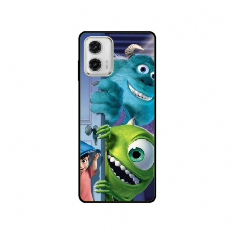 Husa personalizata tip carcasa HQPrint pentru Motorola Moto E22i, model Monster INC, multicolor, S1D1M0127
