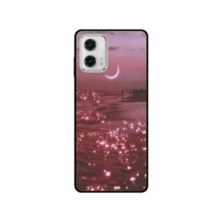 Husa personalizata tip carcasa HQPrint pentru Motorola Moto E22i, model Pink Sky, multicolor, S1D1M0129