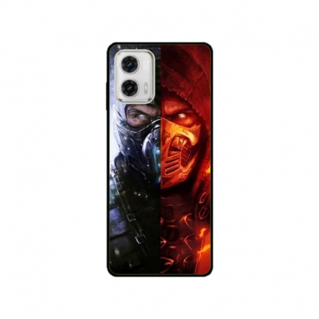 Husa personalizata tip carcasa HQPrint pentru Motorola Moto E22i, model Mortal Kombat, multicolor, S1D1M0130