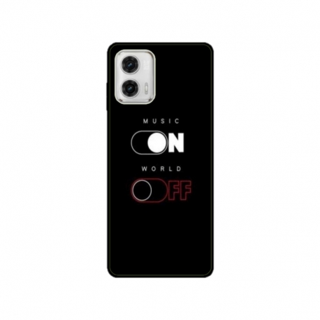 Husa personalizata tip carcasa HQPrint pentru Motorola Moto E22i, model Phone On World Off, multicolor, S1D1M0131