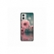 Husa personalizata tip carcasa HQPrint pentru Motorola Moto E22i, model Flowers 7, multicolor, S1D1M0140