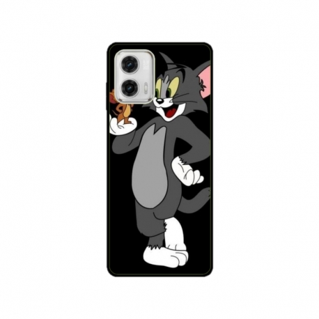 Husa personalizata tip carcasa HQPrint pentru Motorola Moto E22i, model Tom and Jerry 2, multicolor, S1D1M0204