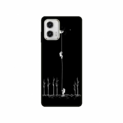 Husa personalizata tip carcasa HQPrint pentru Motorola Moto E22i, model Climbing to the Moon, multicolor, S1D1M0233
