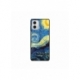 Husa personalizata tip carcasa HQPrint pentru Motorola Moto E22i, model Van Gogh, multicolor, S1D1M0238
