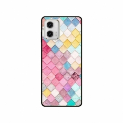 Husa personalizata tip carcasa HQPrint pentru Motorola Moto E22i, model Color Scales, multicolor, S1D1M0258