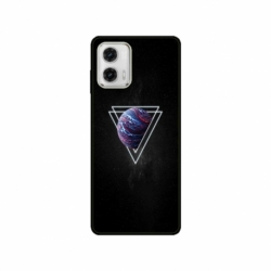 Husa personalizata tip carcasa HQPrint pentru Motorola Moto E22i, model Triangle Planet, multicolor, S1D1M0278