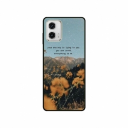 Husa personalizata tip carcasa HQPrint pentru Motorola Moto E22i, model Quote 1, multicolor, S1D1M0306