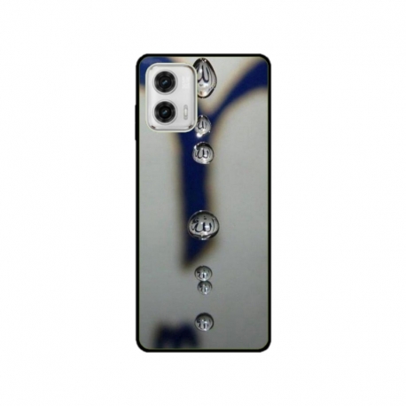 Husa personalizata tip carcasa HQPrint pentru Motorola Moto E22i, model Droplets, multicolor, S1D1M0353