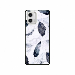 Husa personalizata tip carcasa HQPrint pentru Motorola Moto E22s, model Leaf Design 2, multicolor, S1D1M0071