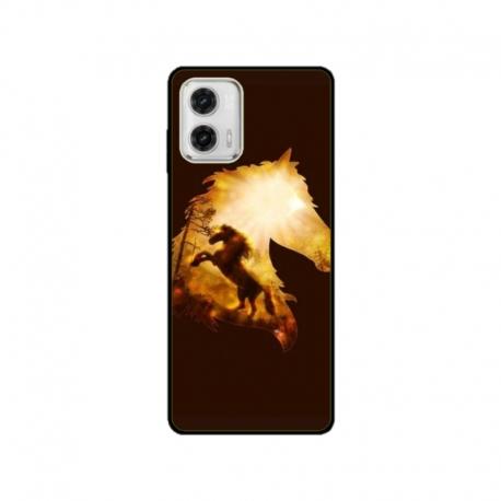 Husa personalizata tip carcasa HQPrint pentru Motorola Moto E22s, model Horse 1, multicolor, S1D1M0098