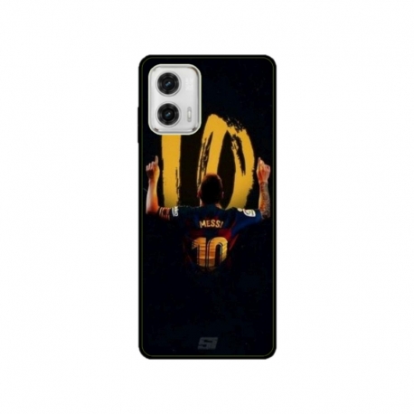 Husa personalizata tip carcasa HQPrint pentru Motorola Moto E22s, model Messi 2, multicolor, S1D1M0134